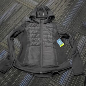 Women's Tek Gear hooded mixed-media jacket